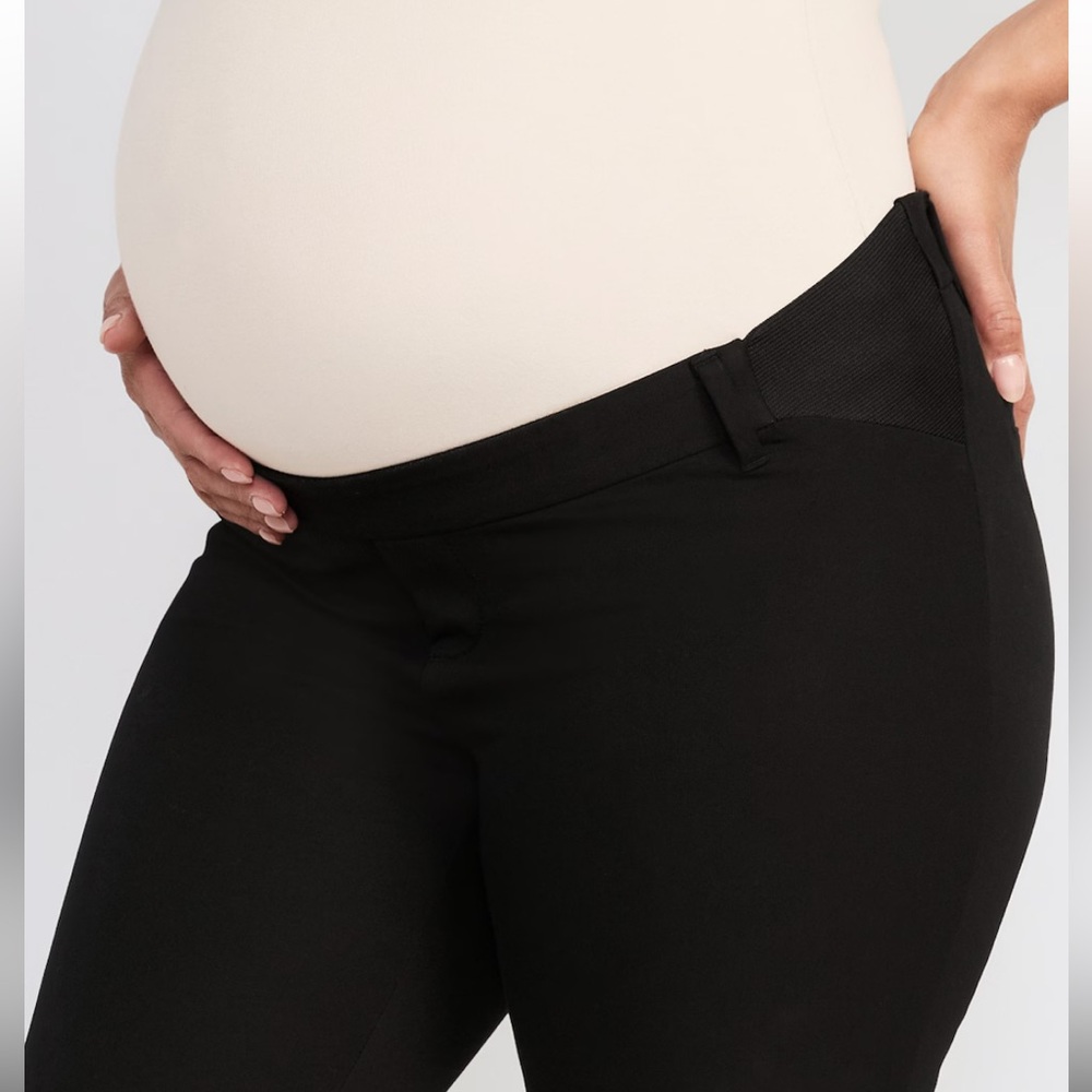 Old Navy Maternity Side-Panel Pixie Ankle Pants - image 4